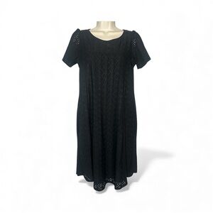 Chris & Carol Black Midi Dress